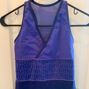 Lululemon tank purple / royal size 4